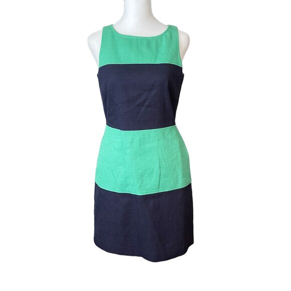 Banana Republic Dresses & Skirts - Banana Republic 2 Sheath Dress Sleeveless Colorblock Blue Green Career